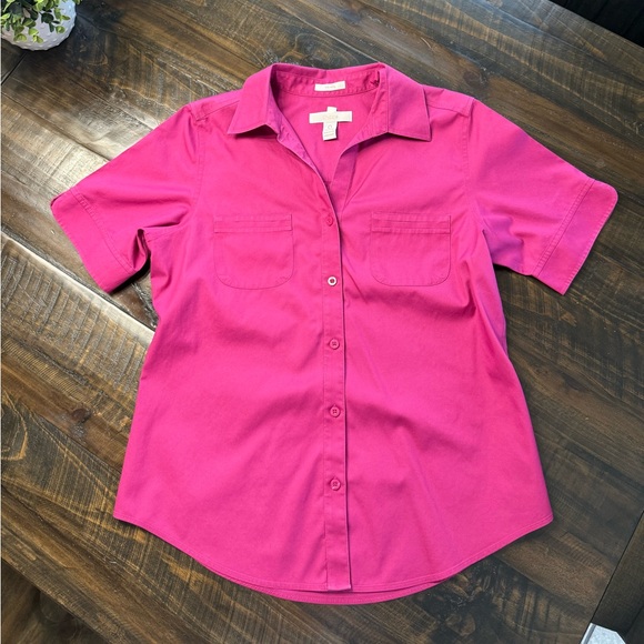 Chico's Tops - Chico's Pink Button Down Shirt